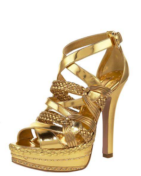 prada metallic strappy sandals|Prada ladies sandals.